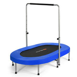 2-Person Foldable Mini Kids Fitness Rebounder Trampoline-Blue