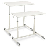 Height Adjustable Computer Desk Sit to Stand Rolling Table