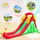 Inflatable Water Slide Bounce House with Climbing Wall and Jumper without Blower