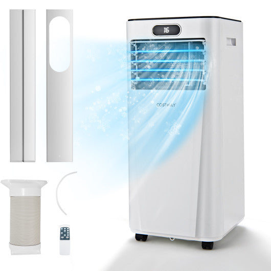 10000 BTU 4-in-1 Portable Air Conditioner with Dehumidifier and Fan Mode-White