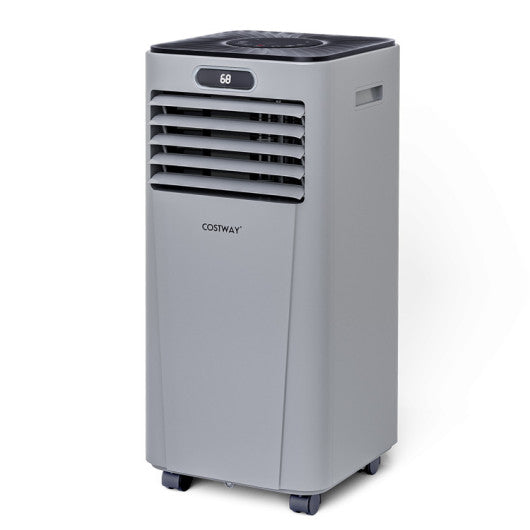 10000 BTU 4-in-1 Portable Air Conditioner with Dehumidifier and Fan Mode-Gray