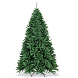 7.5 Feet Hinged Artificial Christmas Tree with Solid Metal Stand