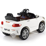 6V Kids Remote Control Battery Powered LED Lights Riding Car-White