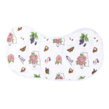 Gift Set: Alabama Baby (Floral) Muslin Swaddle Blanket and Burp Cloth/Bib Combo by Little Hometown