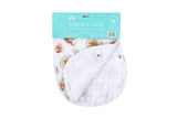 Gift Set: Shrimp'n Grits Baby Muslin Swaddle Blanket and Burp Cloth/Bib Combo by Little Hometown