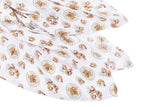 Gift Set: Shrimp'n Grits Baby Muslin Swaddle Blanket and Burp Cloth/Bib Combo by Little Hometown