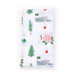 Gift Set: Washington (State) Baby Muslin Swaddle Blanket and Burp Cloth/Bib Combo by Little Hometown