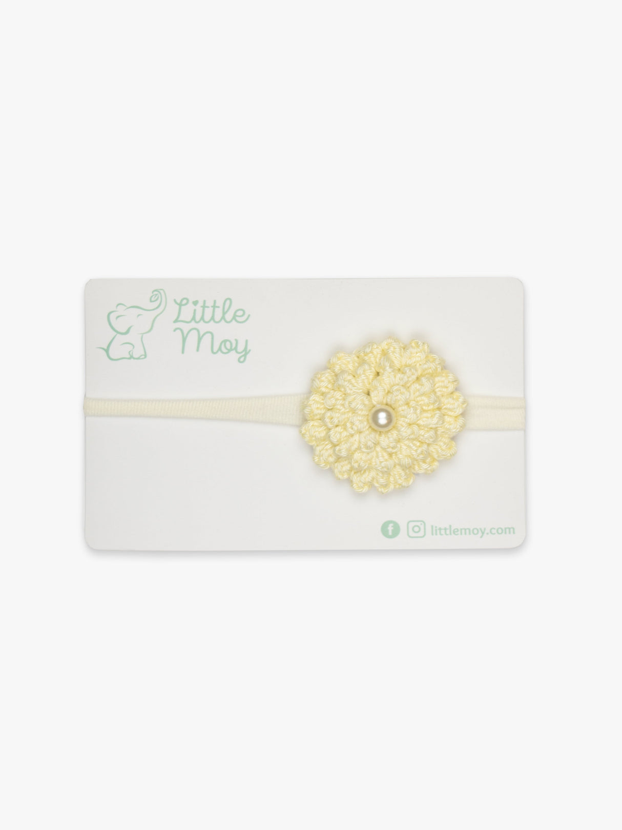 Crochet Flower Headband - Yellow by Little Moy