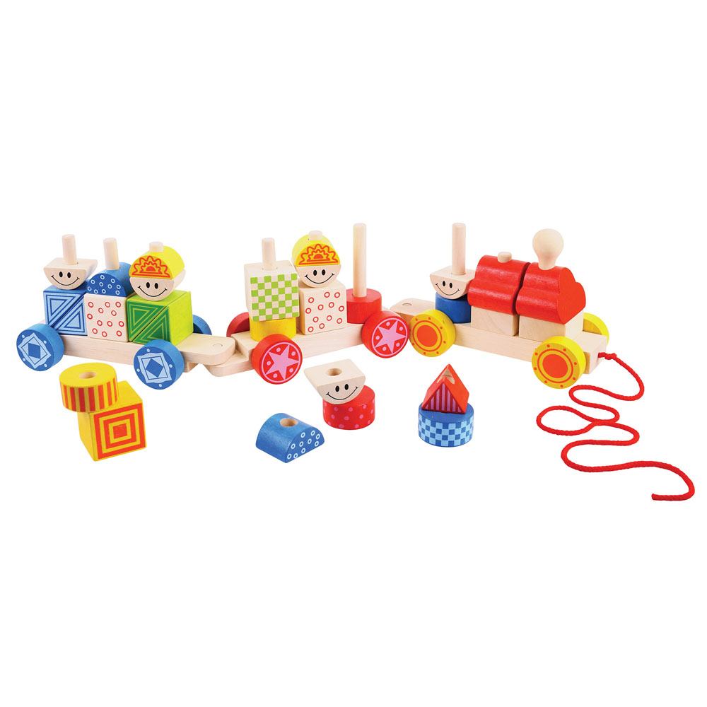 Build Up Train by Bigjigs Toys US