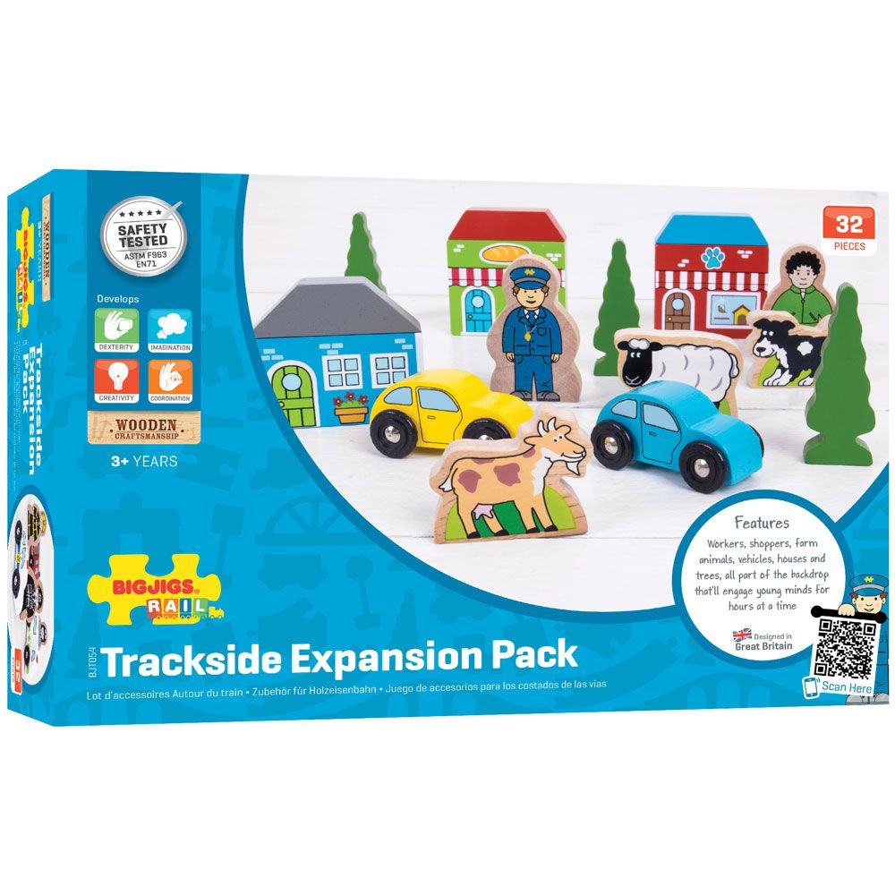 Trackside Accessory Set by Bigjigs Toys US