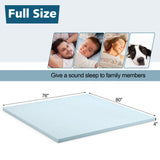 4 Inch Gel Injection Memory Foam Mattress Top Ventilated Mattress Double Bed-King Size