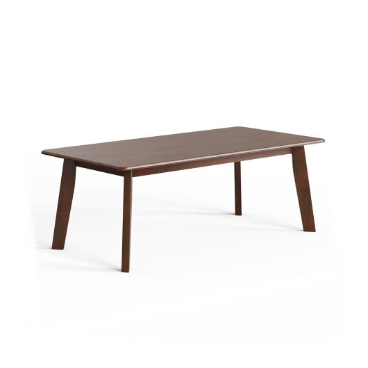 Rectangular Modern Wooden Coffee Table with Rubber Leg