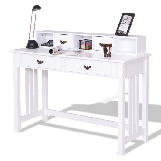 Home Office Writing Desk with 4 Drawer Computer Study Table