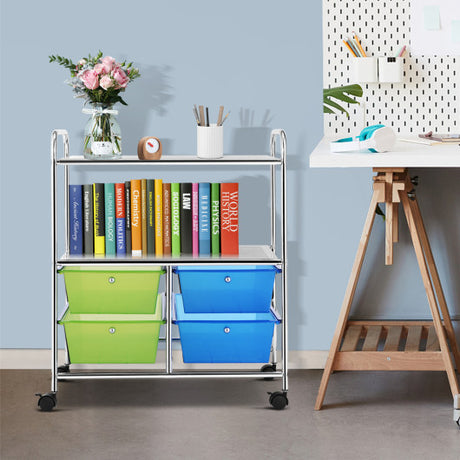 4 Drawers Rolling Storage Cart