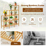 Multifunctional Bamboo Shelf Display Organizer