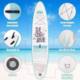 10.5 ft Inflatable Stand Up Paddle Board Surfboard with Aluminum Paddle Pump-11 ft