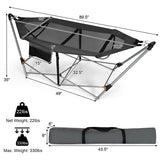 Portable Folding Hammock with Hammock Stand-Gray