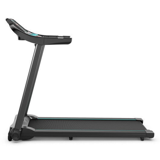 2.25HP Electric Running Machine Treadmill with Speaker and APP Control-Blue