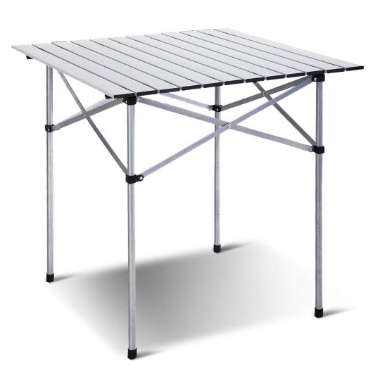 Roll Up Portable folding Camping Aluminum Picnic Table