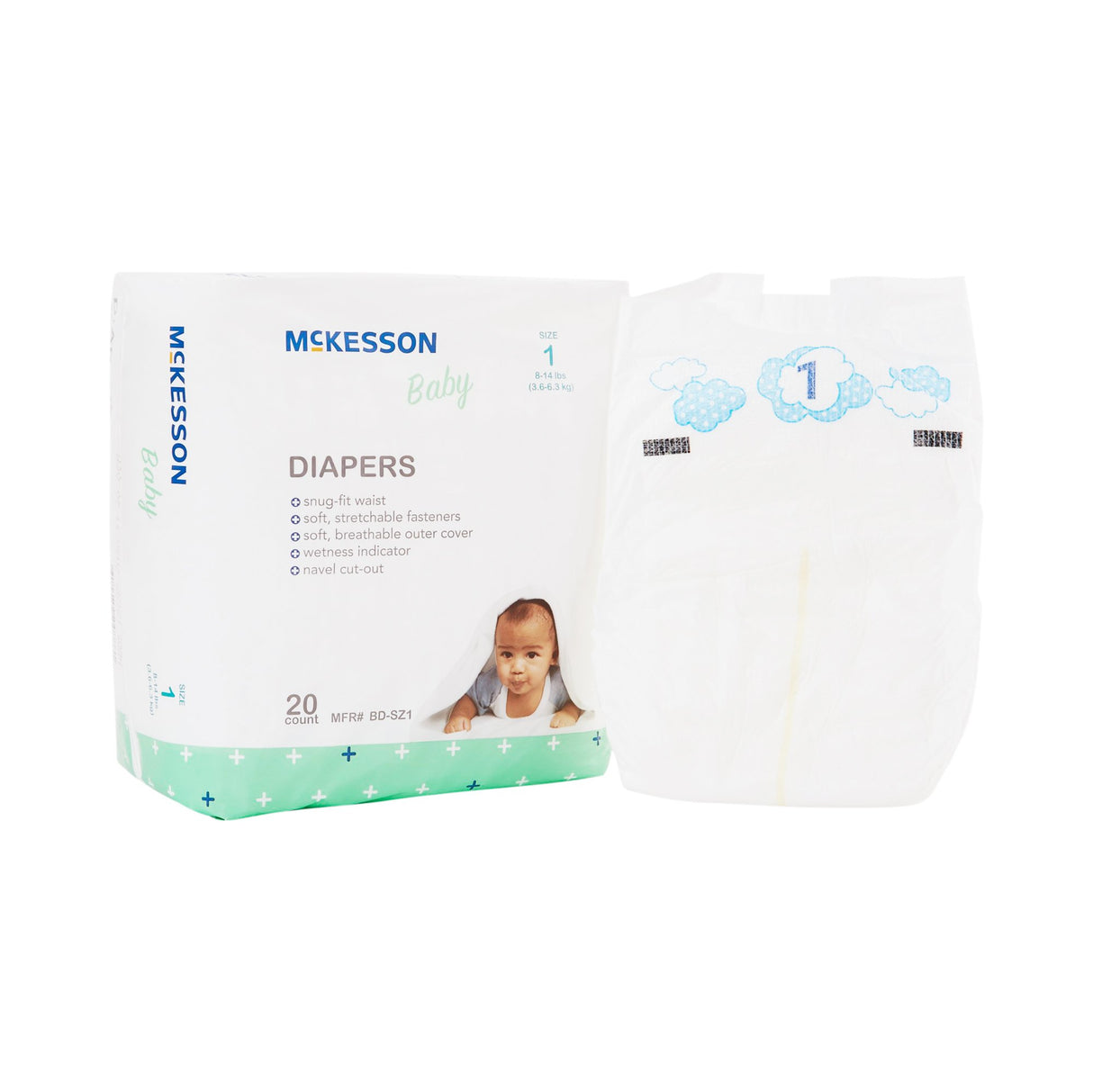 McKesson Baby Diapers, Size 1