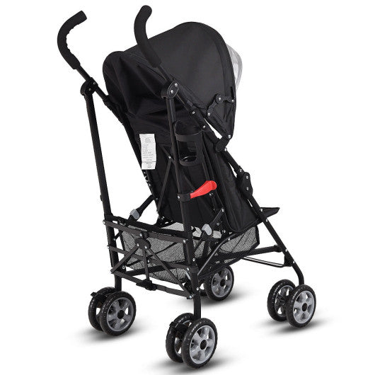 Folding Lightweight Baby Toddler Umbrella Travel Stroller-Black