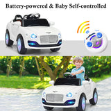 6V Kids Ride on Car RC Remote Control with MP3-White