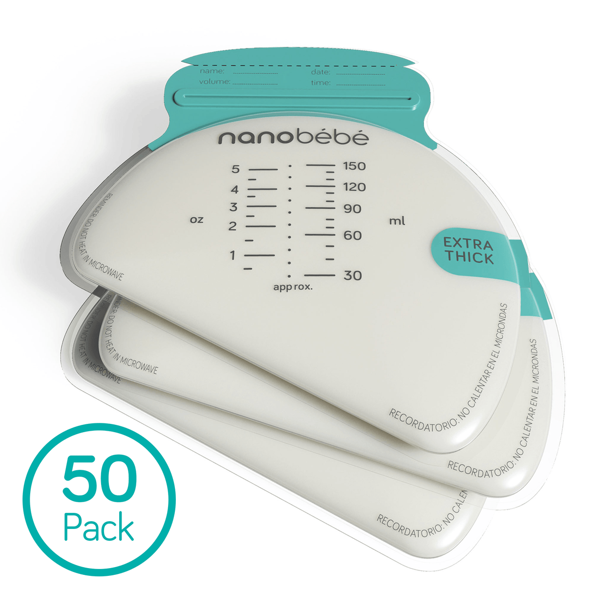 Breast Milk Storage Bag Refills by Nanobébé US