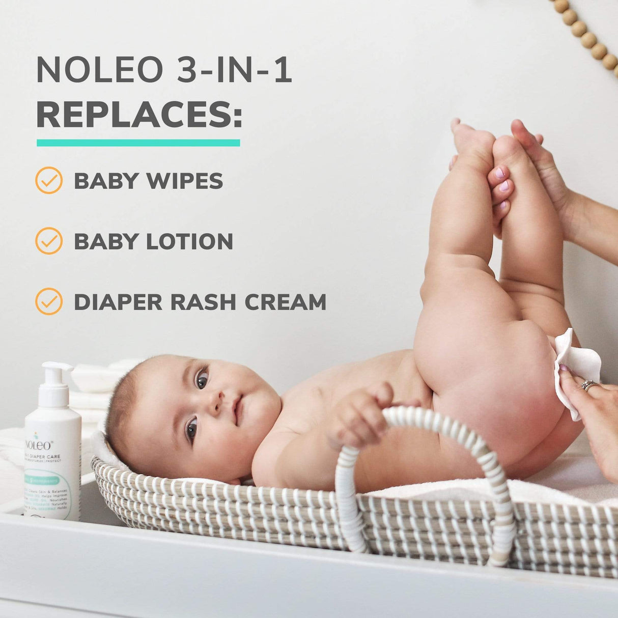 NOLEO 3-IN-1 - Diaper Rash Cream - EWG Verified by NOLEO