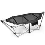 Portable Folding Hammock with Hammock Stand-Gray