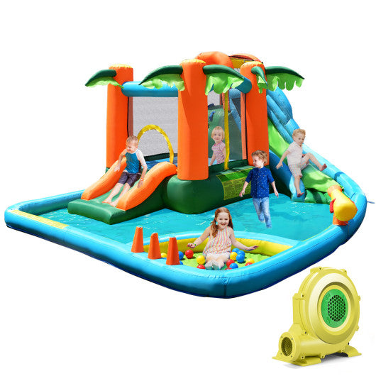 Kids Inflatable Water Slide Bounce House with Blower