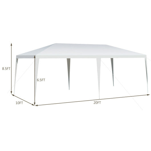 10 x 20 Feet Waterproof Canopy Tent with Tent Peg and Wind Rope