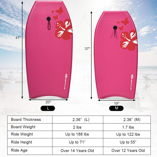 Lightweight Bodyboard Surfing with Leash EPS Core Boarding IXPE-L