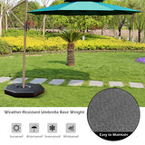 4 Pieces Patio Cantilever Offset Umbrella Weights Base Plate Set