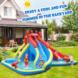 Inflatable Water Slide Crab Dual Slide Bounce House without Blower