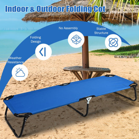 Folding Camping Bed Outdoor Portable Military Cot Sleeping Hiking