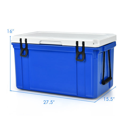 58 Quart Leak-Proof Portable Cooler  Ice Box for Camping-Blue