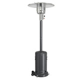 50000 BTU Stainless Steel Propane Patio Heater with Trip over Protection-Gray