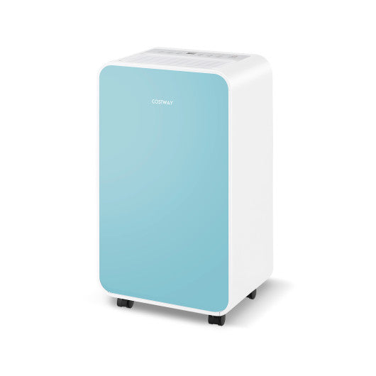 32 Pints/Day Portable Quiet Dehumidifier for Rooms up to 2500 Sq. Ft-Blue