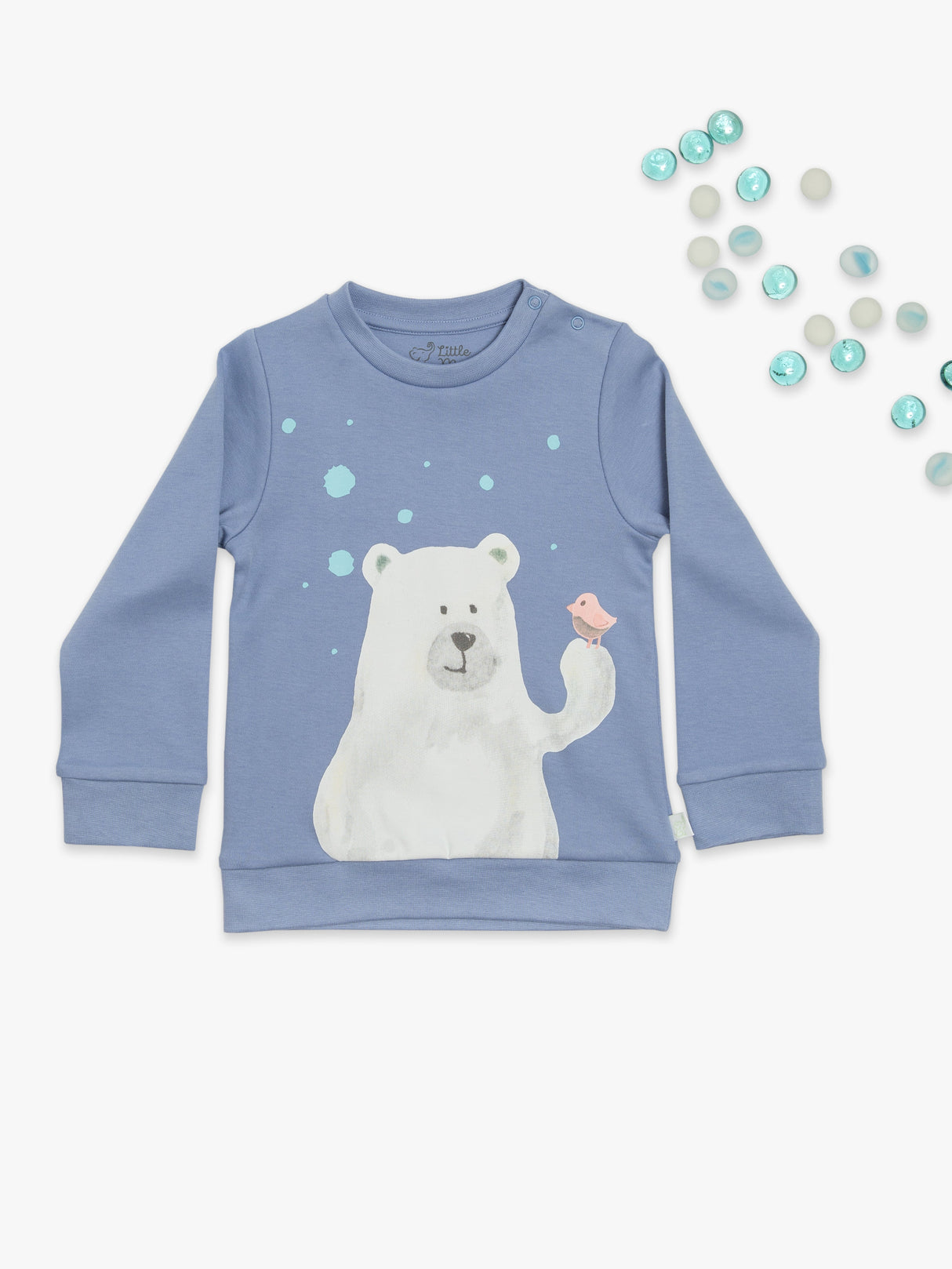 Organic Cotton Clayton Pullover - Polar Express by Little Moy