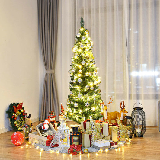 PVC Artificial Slim Pencil Christmas Tree-5 Feet