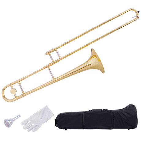 B Flat Trombone Golden Brass with Mouthpiece