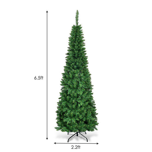 Artificial National Foot Kingswood Fir Pencil Christmas Tree-6.5ft