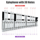 Foldable Aluminum Glockenspiel Xylophone 30 Note with Bag
