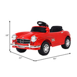 Licensed Mercedes Benz 6V Battery Powered Kids Ride On Car with Parent Remote Control-Red