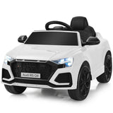 12 V Licensed Audi Q8 Kids Cars to Drive with Remote Control-White