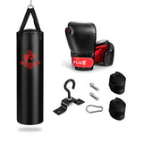 Filled Punching Bag Set with Boxing Gloves- 63 lbs