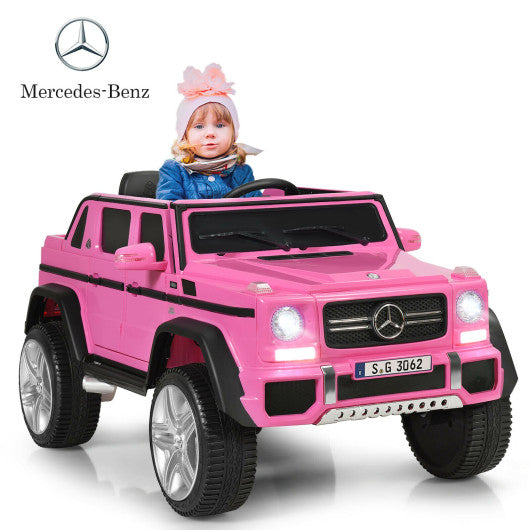 12V Licensed Mercedes-Benz Kids Ride On Car-Pink