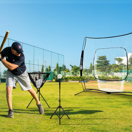 Portable Practice Net Kit with 3 Carrying Bags-Black