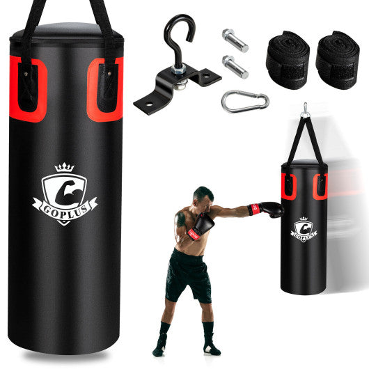 Filled Punching Bag Set for Adults- 56 lbs