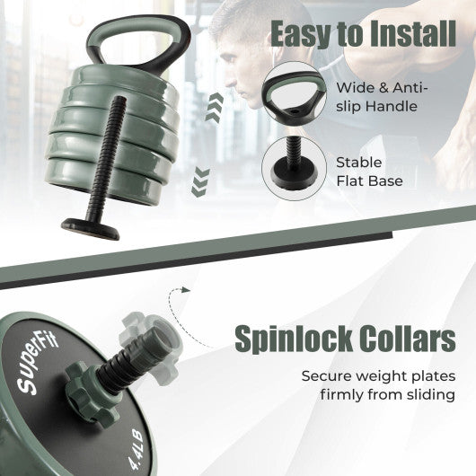 4 in 1 Adjustable Weight Dumbbell Set
